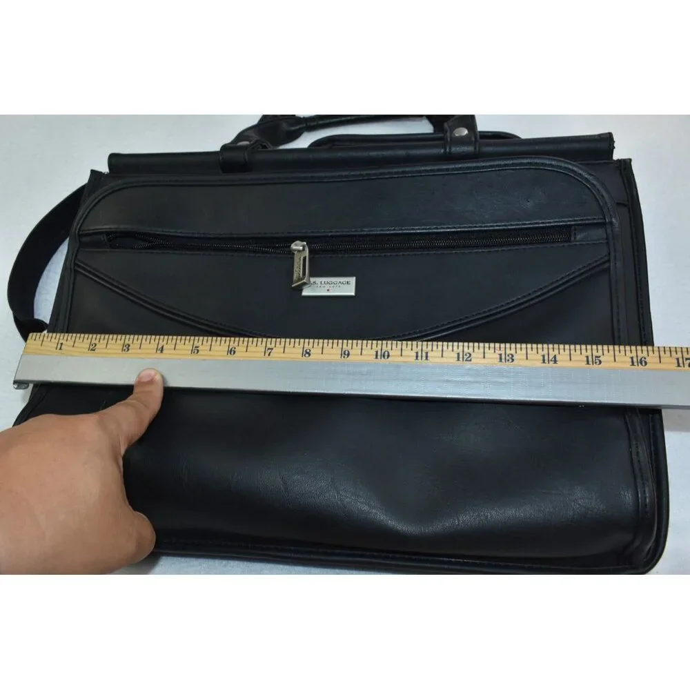 U.S. Luggage New York  Computer Laptop Business Briefcase Travel Bag Leather